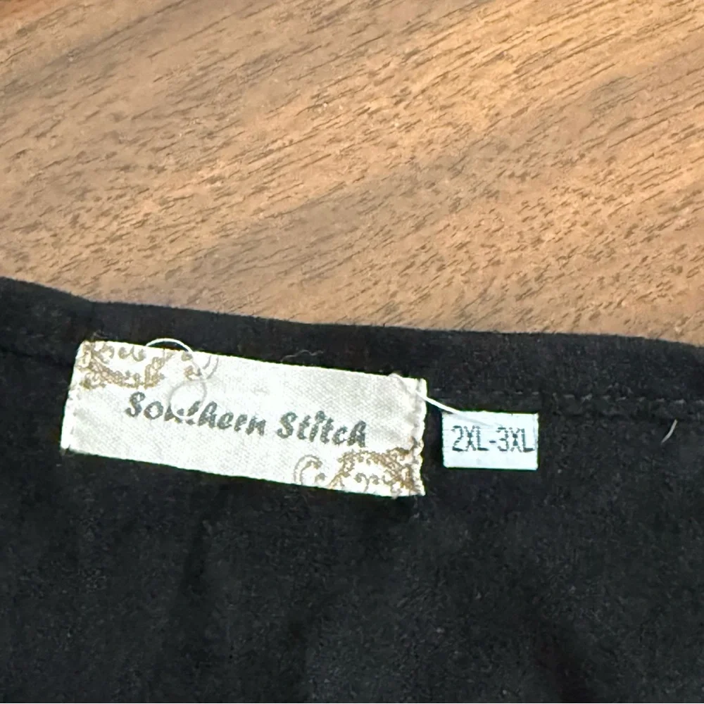 Southern Stitch Serape Fringe Vest 2XL-3XL Western Boho Festival Layer - Picture 5 of 8